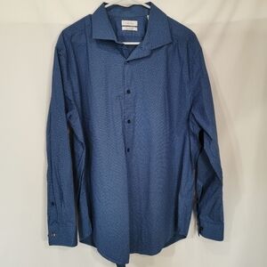 Men's Calvin Klein Slim Fit Stretch Long Sleeve Button Shirt - Sz XL